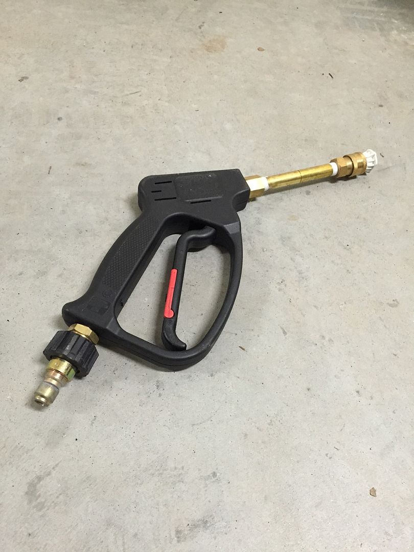 Foam cannon fitting for greenworks gpw2000 electric pressure washer